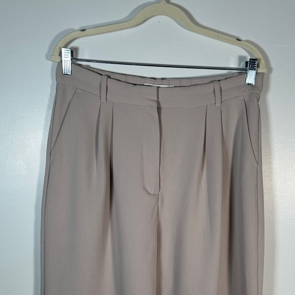 Abercrombie & Fitch High Rise Wide Leg Trousers Size 12 Beige CBK Style - Picture 7 of 15
